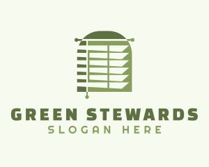 Green Blinds Jalousie logo design