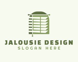 Green Blinds Jalousie logo