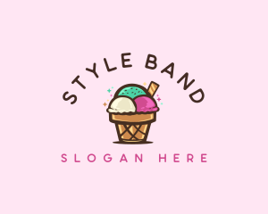 Ice Cream Cup Dessert logo