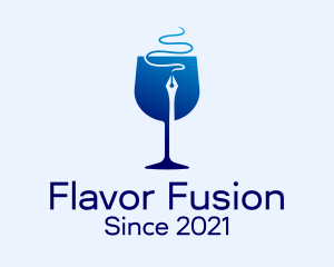 Wine Glass Publisher  logo design
