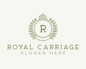 Royal Crown Wreath logo design