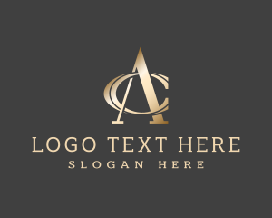 Metallic Luxury Brand Logo