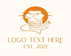 Orange Kombucha Jar  logo