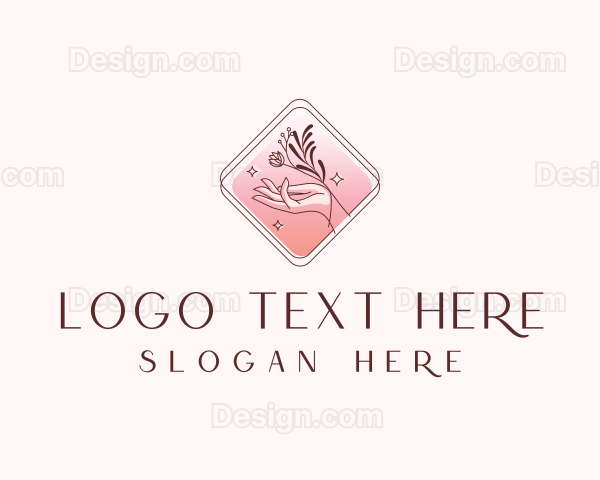 Floral Hand Spa Logo