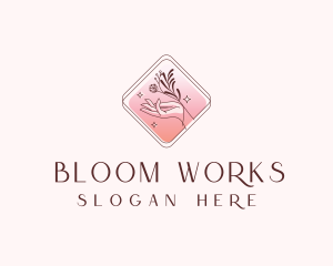 Floral Hand Spa logo design