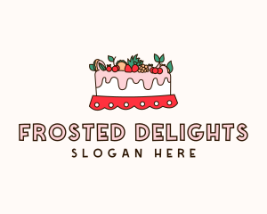 Fruity Cake Decoration logo design