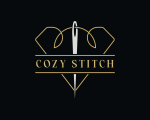 Handmade Thread Needle logo design