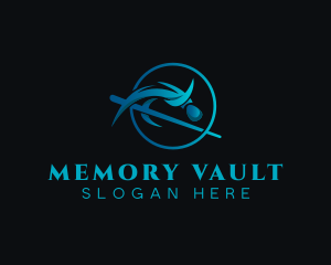 Pole Vaulting Athlete logo