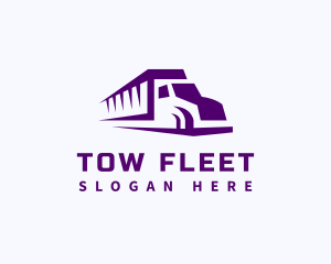 Trailer Truck Logistics logo design