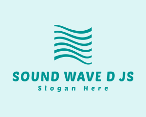 Abstract Sea Water Wave logo design