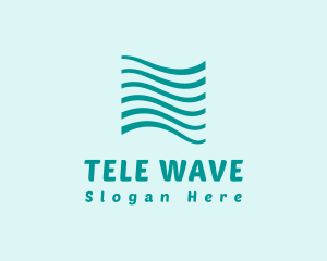 Abstract Sea Water Wave logo design