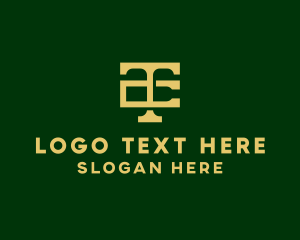 Elegant Business Company Letter CT logo