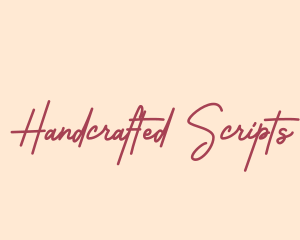 Elegant Signature Wordmark logo