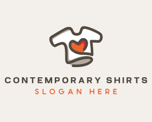 Heart Shirt Printing logo design