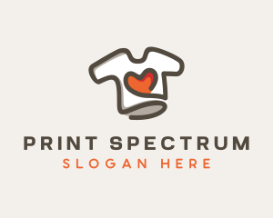 Heart Shirt Printing logo design