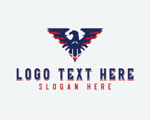 Patriotic American Bird logo