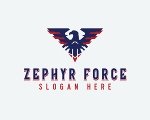 Patriotic American Bird logo design