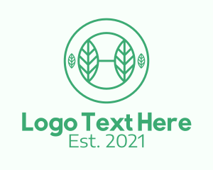 Green Herb Badge logo