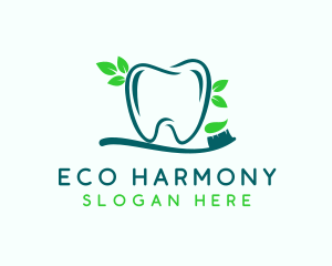 Eco Dental Toothbrush  logo design