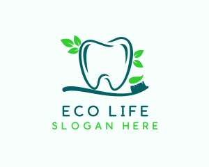 Eco Dental Toothbrush  logo design