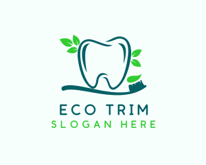 Eco Dental Toothbrush  logo design