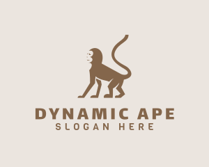 Ape Cartoon Animal logo design