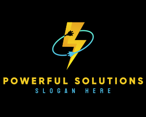 Lightning Bolt Plug logo design