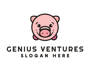 Cute Pork Pig  Logo