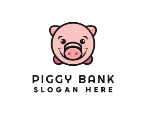 Cute Pork Pig  logo