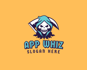 Scythe Skull Avatar logo design