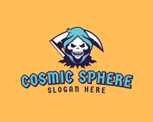 Scythe Skull Avatar logo design