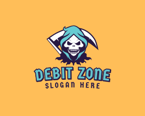 Scythe Skull Avatar logo design