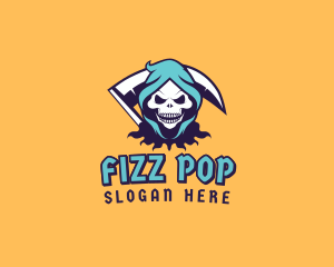 Scythe Skull Avatar logo design