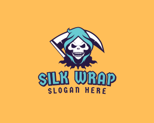 Scythe Skull Avatar logo design