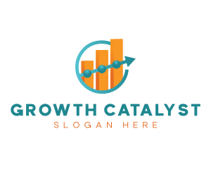 Chart Arrow Graph logo design