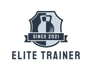 Gym Kettlebell Trainer logo design