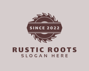 Rustic Saw Handyman logo design