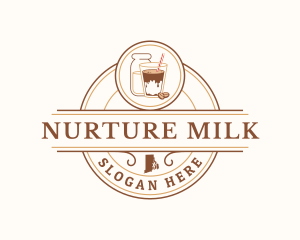 Rhode Island Coffee Milk logo design