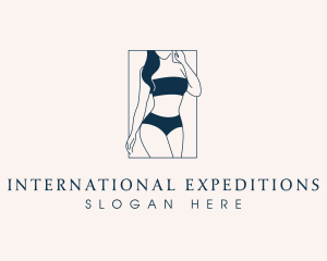 Sexy Woman Bikini Logo