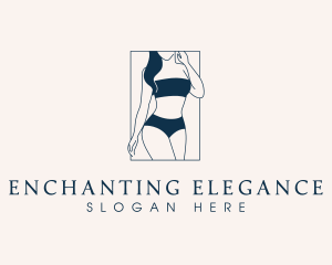 Sexy Woman Bikini logo design