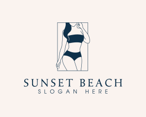 Sexy Woman Bikini logo design