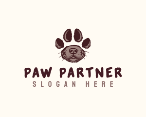 Puppy Pet Paw logo design