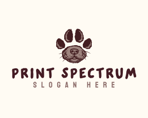 Puppy Pet Paw logo design