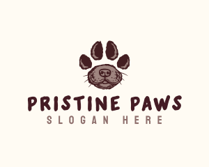 Puppy Pet Paw logo design