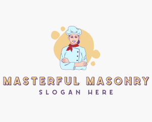 Woman Chef Baker logo design