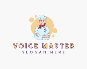 Woman Chef Baker logo design