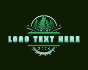 Timber Chainsaw Woodcutter logo