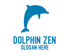 Blue Marine Dolphin logo