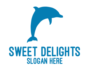 Blue Marine Dolphin logo