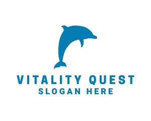 Blue Marine Dolphin logo